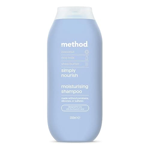 Method Simply Nourish Shampoo, Coconut & Rice Milk, Sulphate Free, 350ml - Image 1