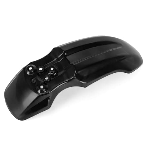 Motorcycle Front Wheel Mudguard, PSLER Dirt Bike Plastics Mud Guard, Crf50 Body Mudguard Kit for CRF50 Style 125CC Pit PRO Trail Dirt Bike, Black thumbnail 8