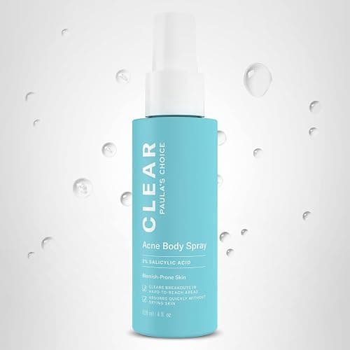 Paula's Choice CLEAR Salicylic Acid Exfoliating Body Acne Spray, 4 Fl Oz | Bacne Spray with 2% BHA, Back Acne Treatment for Clogged Pores, Blackheads & Breakouts, Alcohol-Free, Fragrance-Free thumbnail 7