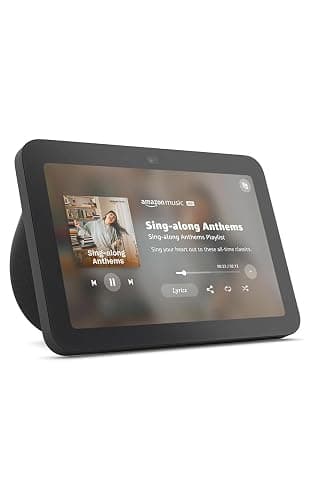 Amazon Echo Show 8, With Spatial Audio and Alexa+ Early Access, Smart Home Hub, ideal for open living spaces, Charcoal - Image 1