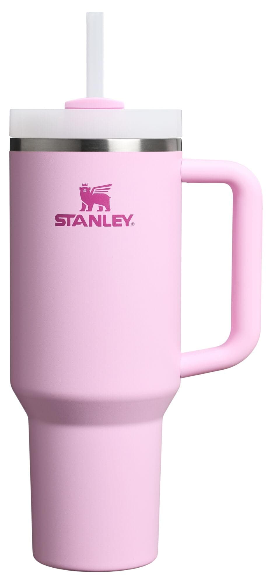 STANLEY Quencher H2.0 Vaso con asa y Pajita, 40 onzas, Tapa Flowstate de 3 Posiciones, Compatible para Viajes, Taza de Acero Inoxidable aislada, sin BPA, Flor de Cerezo - Image 1