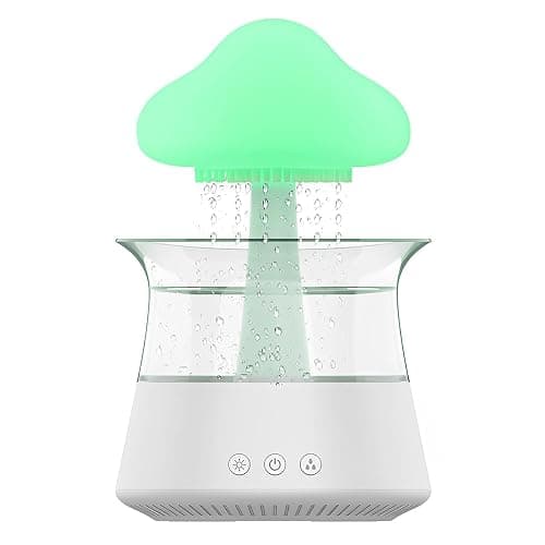 HIERTAOP Rain Cloud Humidifier Water Drip, 2 in 1 Rain Cloud Diffuser, Rain Drop Humidifier, Aromatherapy Essential Oil Diffuser thumbnail 9
