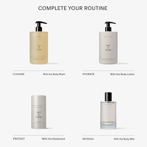 Salt & Stone Body Mist, Santal & Vetiver Scent, Skincare Infused Hair & Body Spray for Women and Men, Hydrating Fragrance with Glycerin and Red Algae, Vegan, Cruelty Free, 3.4 fl oz thumbnail 7