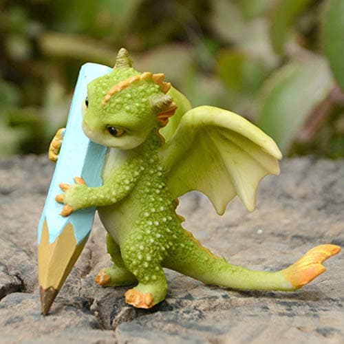 Gemmia Garden Miniature Fairy Dragon Figurine- Thinking Dragon thumbnail 5