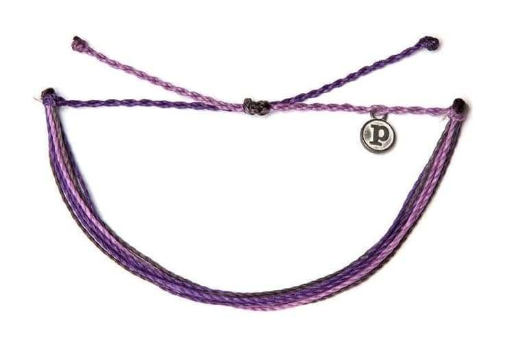 Pura Vida Jewelry Bracelets Muted Bracelet - 100% Waterproof and Handmade w/Coated Charm, Adjustable Band - Image 1