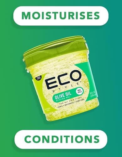 Eco Style Gel Olive Oil Styling - Adds Shine and Tames Split Ends - Delivers Moisture to Scalp - Nourishes And Repairs - Provides Weightless and Superior Hold - Ideal for all Hair - 8 oz thumbnail 8