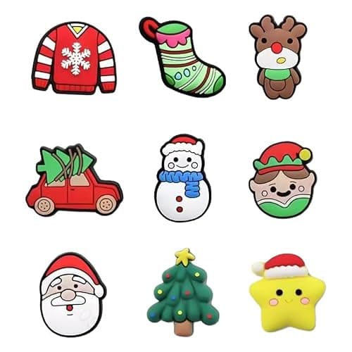 35 PCS Christmas Croc Charms Christmas Shoe Charms for Crocs Clog Bracelets Decoration, Santa Elk Snowman Cute Shoe Charms Shoe Decorations PVC Shoe Accessories Charms for Kids Girls Boys thumbnail 4
