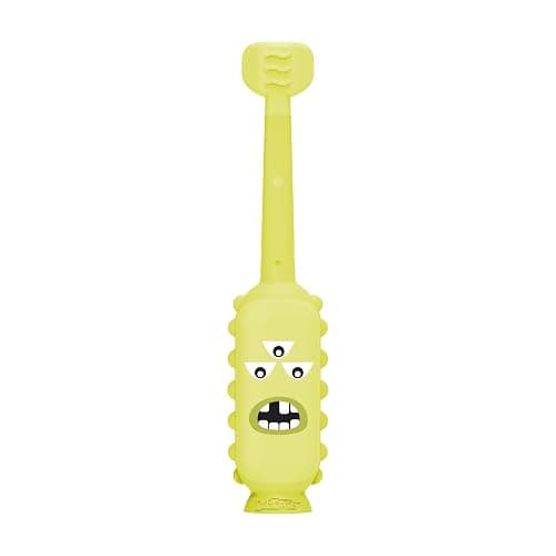 Dr. Brown's ToothScrubber Toddler Toothbrush, Triple-Sided Training Toothbrush with Suction Cup Base, Green Monster, Baby Oral Care, Ages 1-4 Years thumbnail 12