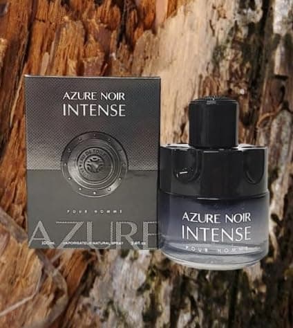 Viaan Krishna AZURE NOIR POUR HOMME & AZURE NOIR INTENSE Combo Pack Cologne Eau de Toilette Fragrance for Men (3.4oz/100ml x2), Natural Spray, Long Lasting (2 PACK) thumbnail 4