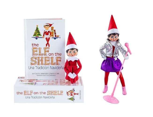 The Elf on the Shelf Blue Eyed Spanish Girl Scout Elf with Magifreez Popstar - Image 1