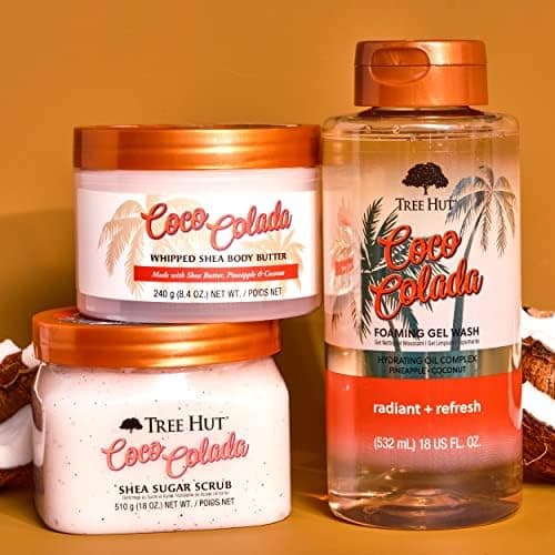 Tree Hut Foaming Gel Wash, Coco Colada, 18 Fl Oz | Moisturizing & Hydrating Body Wash with Shea Butter, Gently Cleanses for Soft, Smooth Skin, Holiday Gift & Stocking Stuffer thumbnail 10