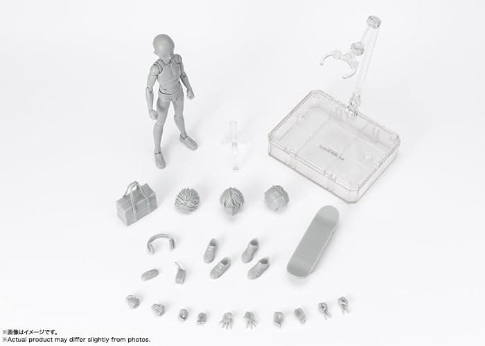 TAMASHII NATIONS - Tamashii - Body-Kun -School Life- Edition DX Set (Gray Color Ver.), Bandai Spirits S.H.Figuarts Action Figure thumbnail 3