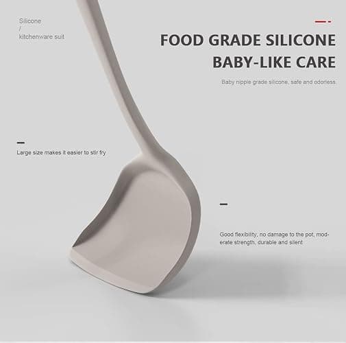 Silicone Cooking Utensils Set - 446°F Heat Resistant Kitchen Utensils,Turner Tongs,Spatula,Spoon,Brush,Whisk,Kitchen Utensil Gadgets Tools Set for Nonstick Cookware,Dishwasher Safe (BPA Free) thumbnail 5