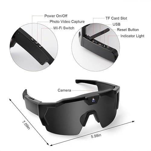Softball Glasses with Camera, Pov Glasses Camera 4k with 32gb Sd Card, For Baseball & Outdoor thumbnail 2