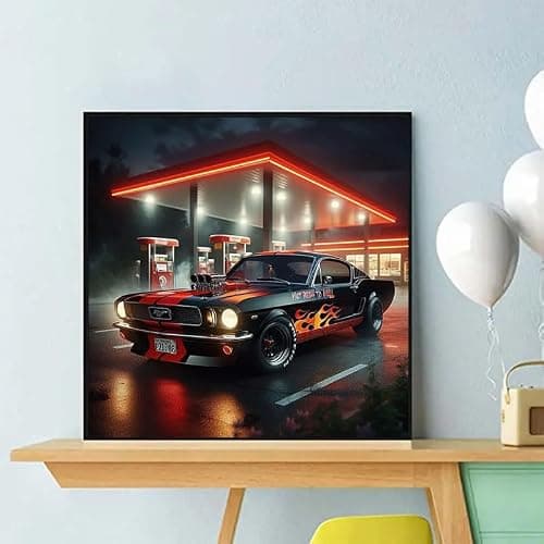 CXYQLC DIY 5D Diamond Painting Kits for Adults Diamond Art Exquisite Sports Car Diamond Painting Full Drill Crystal Rhinestone Embroidery Craft Kits for Home Wall Decor Gifts 11.8x11.8inch thumbnail 2