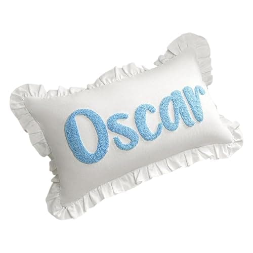 mia'spillow lab Personalized Baby Name Pillow, Custom Toddler Gift, Newborn Gift, New Mom Gift, Pregnancy Gift, Baby Reveal, Punch Needle - Image 1