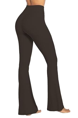Sunzel Womens Flare Leggings No Front Seam Flare Yoga Pants with Tummy Control Crossover High Waist - 28" / 30" / 32" / 34" thumbnail 6