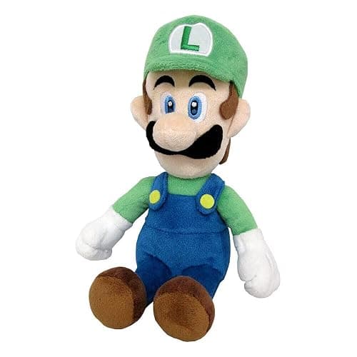Little Buddy Super Mario All Star Collection 1415 Luigi Stuffed Plush, 10",Multi-Colored - Image 1