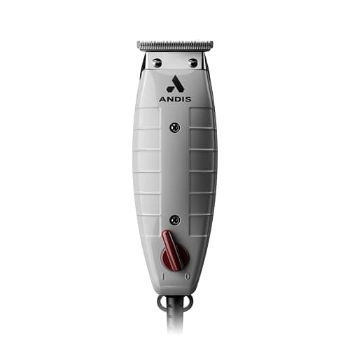 Andis 04780 Professional T-Outliner Beard & Hair Trimmer for Men with Carbon Steel T-Blade, Bump Free Technology – Corded Electric Beard Trimmer, GTO, Grey - Image 1