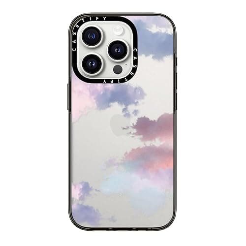 CASETiFY Impact Case for iPhone 12 Pro Max - Clouds White - Clear Black thumbnail 3