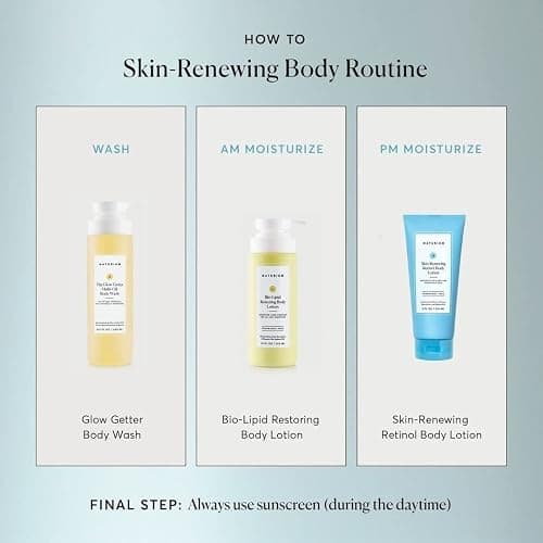 Naturium Skin-Renewing Retinol Body Lotion, Advanced Firming Anti-Aging Skin Care, with Encapsulated Retinol & Shea Butter, 8 oz thumbnail 7
