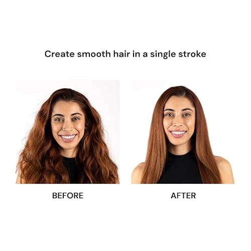 L'ANGE HAIR Le Vite Straightening Brush | Heated Straightener Flat Iron for Smooth, Anti Frizz Hair | Dual-Voltage Electric Brush Straightener | Hot Brush for Styling thumbnail 6