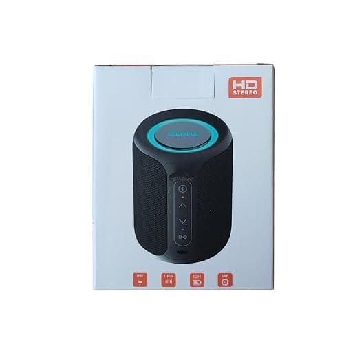 Bluetooth Speaker Wireless,IP67 Waterproof & Dustproof Portable Speaker with Lights,15W Loud Stereo Sound, 2500mAh Battery All Day Playtime, TWS Pairing, BT5.3, Home/Party/Outdoor/Beach (Blue Black) thumbnail 10