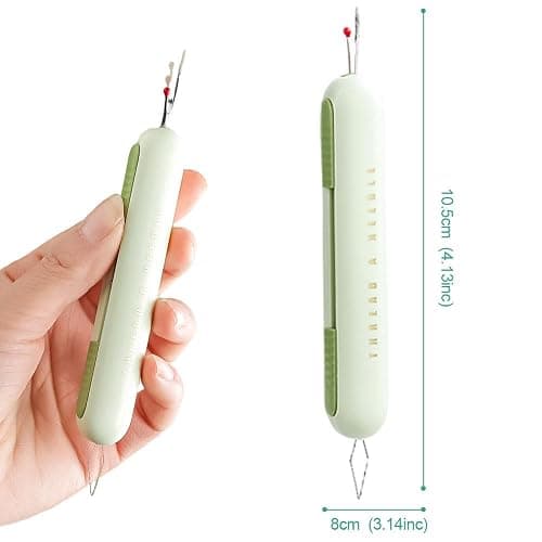 2024 Upgrade 2 in 1 Needle Threader Seam Ripper, Needle Threaders Seam Rippers for Sewing, Needle Threading and Seam Kit Seam Ripper Tool for Elderly and Sewing Enthusiasts（Pink） thumbnail 2