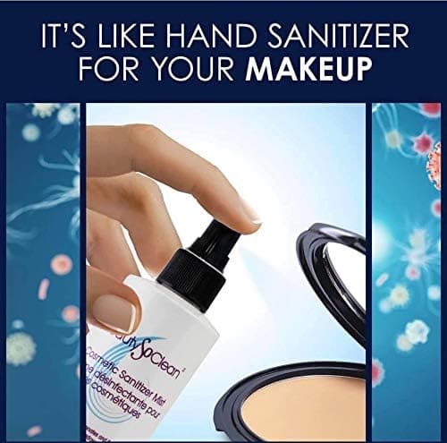 Beautysoclean Cosmetic Sanitizer Mist - (8.0 oz.) Makeup Sanitizing Spray for Powder-based Makeup Palettes & Pressed Cream Foundations, Bronzers, Concealers, Blushes, Eyeshadows. thumbnail 3
