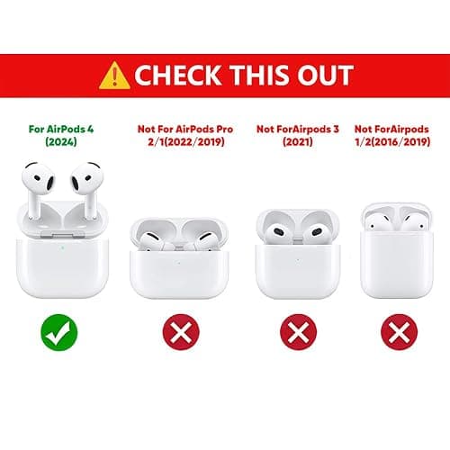 XMBYGY Case and Cleaner Pen for AirPods 4th Generation Wireless Earbuds, Silicone Cartoon Charging Protective Cover and 3 in 1 Cleaning Kit for AirPods 4 with Doll and Anti-Lost Lanyard thumbnail 2