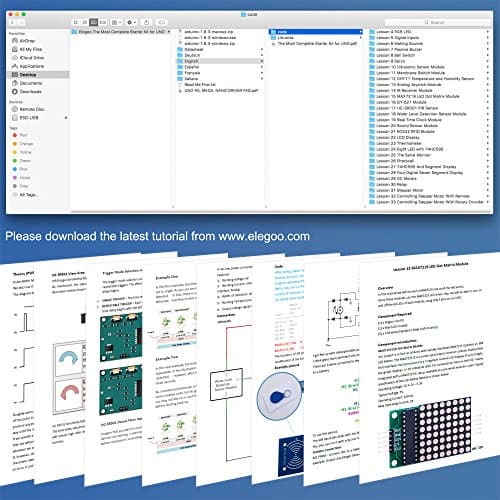 ELEGOO UNO R3 Project Most Complete Starter Kit with Tutorial Compatible with Arduino IDE (200+ Components) thumbnail 6