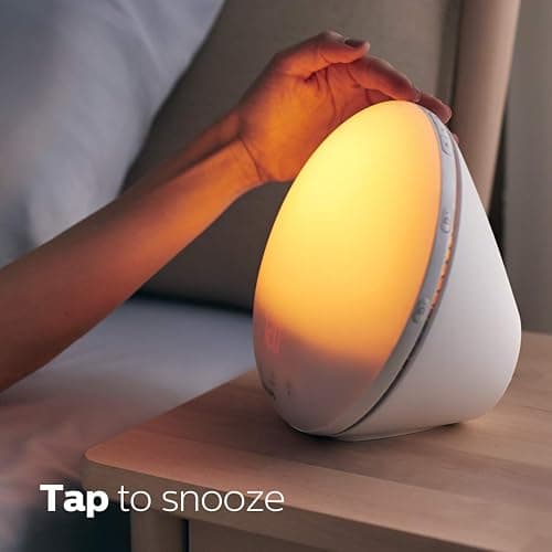 Philips SmartSleep Wake-up Light, Colored Sunrise and Sunset Simulation, 5 Natural Sounds, FM Radio & Reading Lamp, Tap Snooze, HF3520/60 thumbnail 6