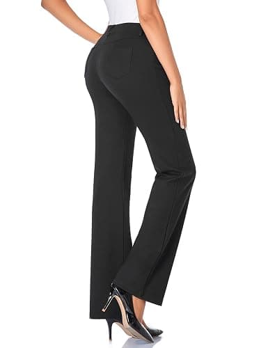 Tapata Women's 28''/30''/32''/34'' Stretchy Bootcut Dress Pants with Pockets Tall, Petite, Regular for Office Work Business thumbnail 2