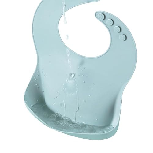 PandaEar 3 Pack Silicone Bibs for Boys Girls for Babies & Toddlers, Waterproof Feeding Bib with Large Food Catcher, BPA Free thumbnail 8