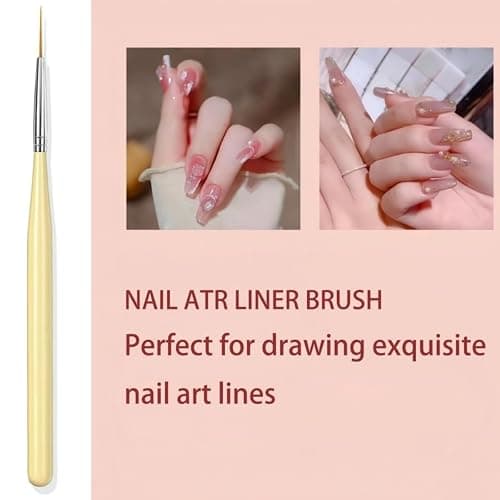 Faiteary Nail Brush Set with Nail Art Polish Brushes Builder Gel Brush thumbnail 3