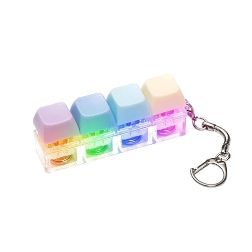 Keyboard Fidget Toy - Fidget Keyboard Keychain Keyboard Clicker Fidget Toy Stress Relief Keyboard Fidget Clicker - Image 1