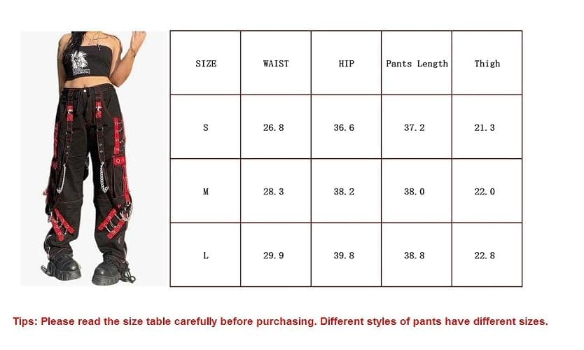 Women Y2K High Waisted Jeans Gothic Baggy Gothic Cargo Jeans Wide Straight Leg Punk Denim Pants Loose Trousers Streetwear thumbnail 2
