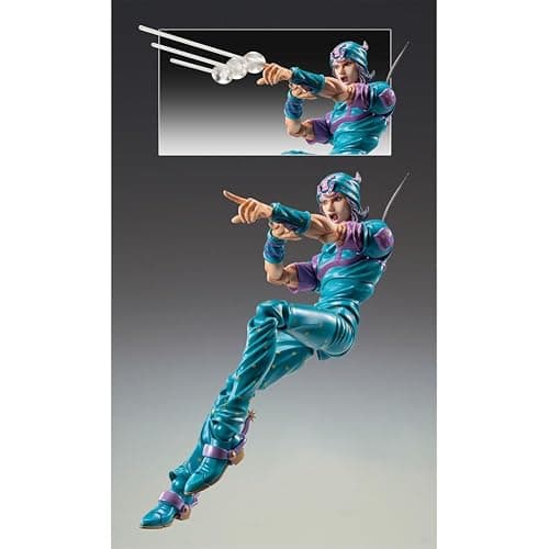 YLEAFUN JJBA Figure Johnny Joestar Figure Super Action Statue with Interchangeable Parts and Movable Joints Figurine Anime Collectibles Model,17cm thumbnail 4