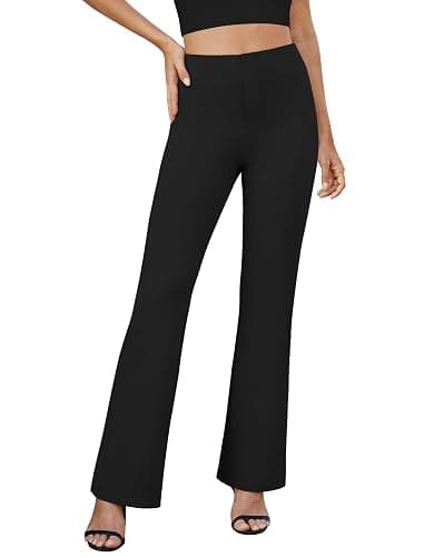 DLOODA Womens Bootcut Dress Pants Business Casual Work Pants with Pockets High Waist Stretchy Trousers Pull On Office Slacks thumbnail 2