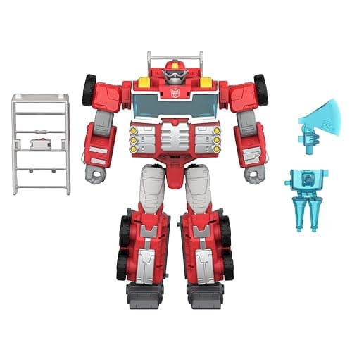 Transformers Age of the Primes Voyager Class Rescue Bot Heatwave, 7-inch Converting Action Figure, Robot Toys for Ages 8+ | Transformers Age Of The Primes 7 Inch Action Figure Voyager Class (2025 Wave 2) - Heatwave thumbnail 2
