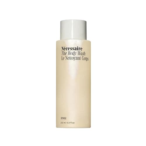 Nécessaire The Body Wash Hinoki - Natural Body Wash for Women & Men, Softening Shower Gel with Gentle Exfoliating Acids AHA/BHA/PHA. Gel Cleanse, 8.4 fl oz. - Image 1