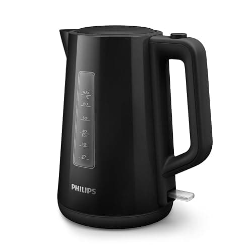 Philips Series 3000 Bollitore, Capacità 1,7 L, Formato Famiglia, Resistenza Piatta, Spia Luminosa LED, Facile Riempimento, Indicatore in Tazze, Nero (HD9318/20) thumbnail 2