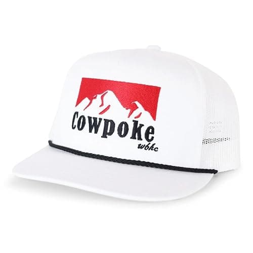 Whiskey Bent Hat Company Authentic 5-Panel Snapback Trucker Hat - Cowboy Killer 2.0 Cowpoke Embroidered Logo - Image 1