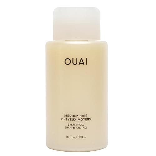 OUAI Medium Shampoo - Hydrating Shampoo with Coconut Oil, Babassu, Kumquat Extract and Keratin - Strengthens, Nourishes and Adds Shine - Paraben, Phthalate and Sulfate Free Hair Care Products - 300ml - Image 1
