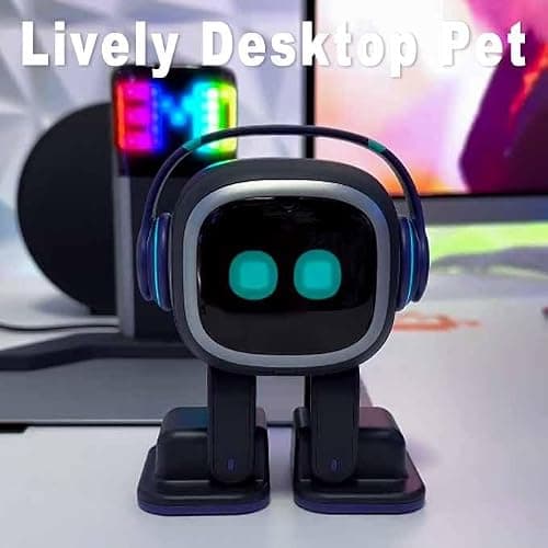 EMOPET AI Desk Robot Companion - ChatGPT Enabled with Voice Commands & Dance Feature, Interactive Robot Pet with Personality, Comes with Charging Home Station thumbnail 4