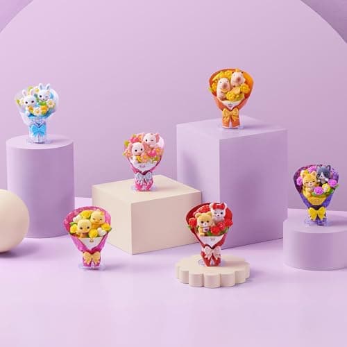 Mini Brands Mini Kawaii Bouquet Capsule Series 1 (2 Pack) by ZURU – Collectable Bear Bouquet with Miniature Flowers, Bowknot, and Gift Box, 6 Unique Designs to Collect, Suitable for Kids thumbnail 2
