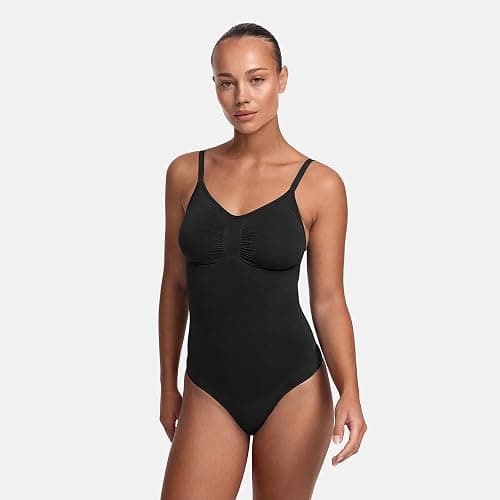 creamy fabrics Damen Figurformender Shapewear Bodysuit mit Slip-Rückenteil – Starke Kompression für Bauch & Taille – Nahtloser Body mit Po-Lifting & Verstellbaren Trägern thumbnail 5