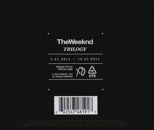 House Of Balloons - Thursday - Echoes Of Silence - The Weeknd Greatest Hits - 3 Compact Discs - Complete Trilogy Album Bundling thumbnail 3