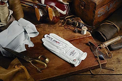 Nice Shot The Bird Men's Golf Glove in Premium White Cabretta Leather thumbnail 7