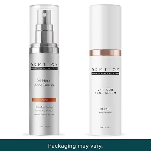 DRMTLGY Acne Spot Treatment and Cystic Acne Treatment. Acne Serum with Micronized Benzoyl Peroxide 5% and Glycolic Acid thumbnail 2